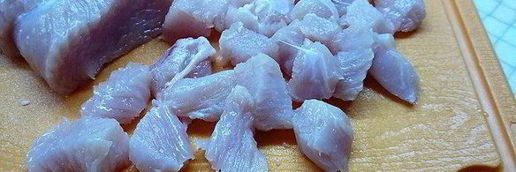 блинчики с индейкой и манго