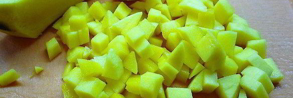 блинчики с индейкой и манго