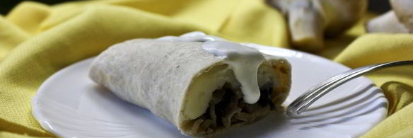 блинчики с картошкой и грибами