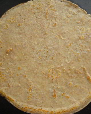 Блинчики с кукурузной мукой и отрубями