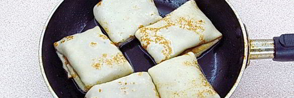 блинчики с куриными желудками и рисом