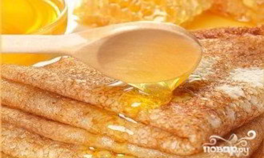 Рецепт блинчиков с медом