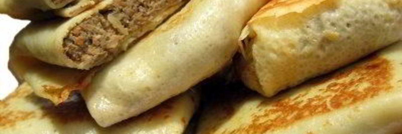 Блинчики с печенью и яйцом