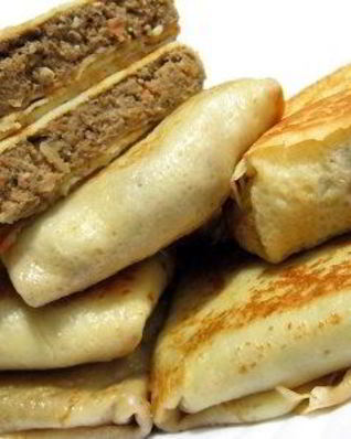 Блинчики с печенью и яйцом