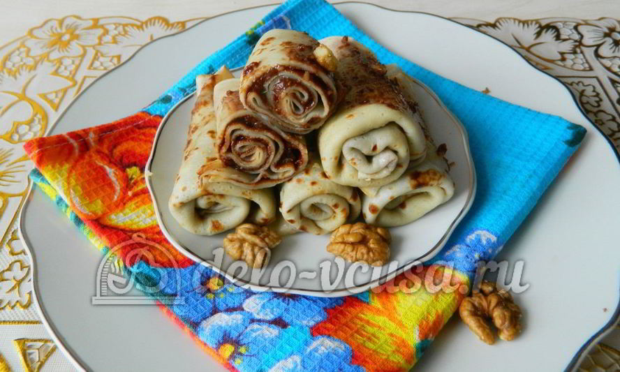 Рецепт блинчиков с шоколадом