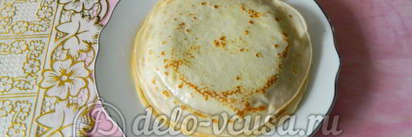 блинчики с шоколадом