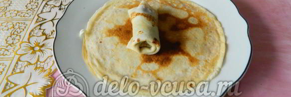 блинчики с шоколадом