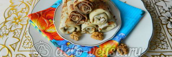 блинчики с шоколадом