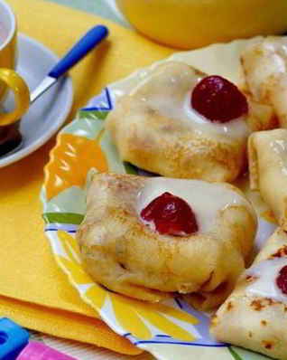 Блинчики с творожной начинкой