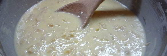 блинчики с яблочно-грушевым припеком и медом