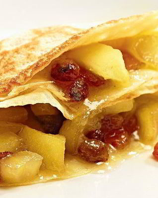 Блинчики с яблоками