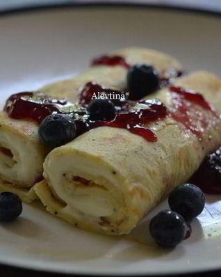 Блинчики со сливочным сыром