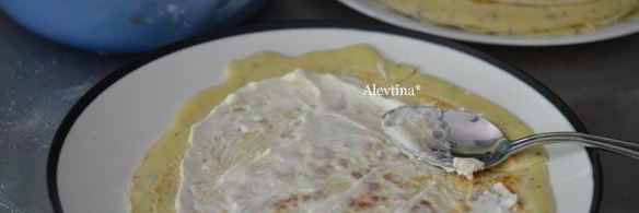 блинчики со сливочным сыром