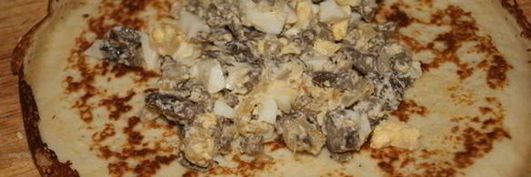 блинчики со сливочными опятами