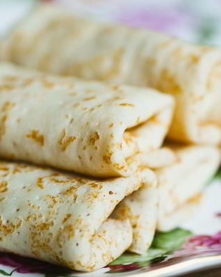 Блины фаршированные мясом