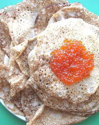 Блины гречнево-пшеничные