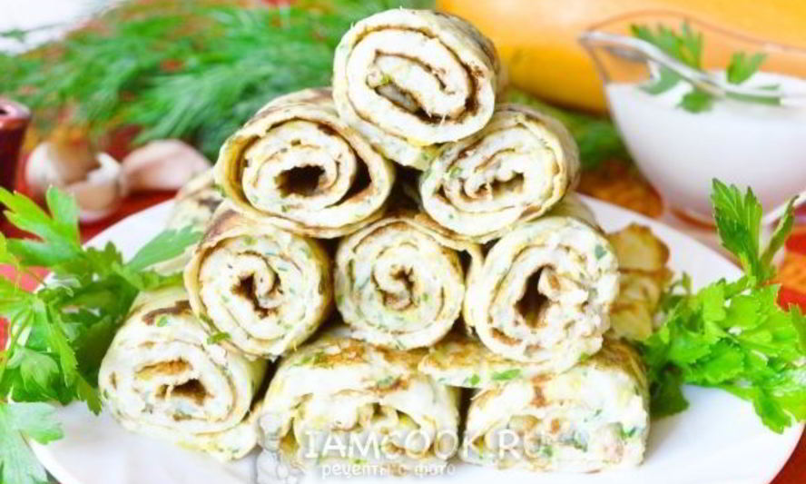 Рецепт блинов из кабачков