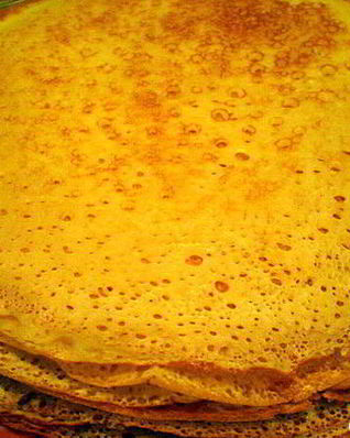 Блины на кефире и молоке