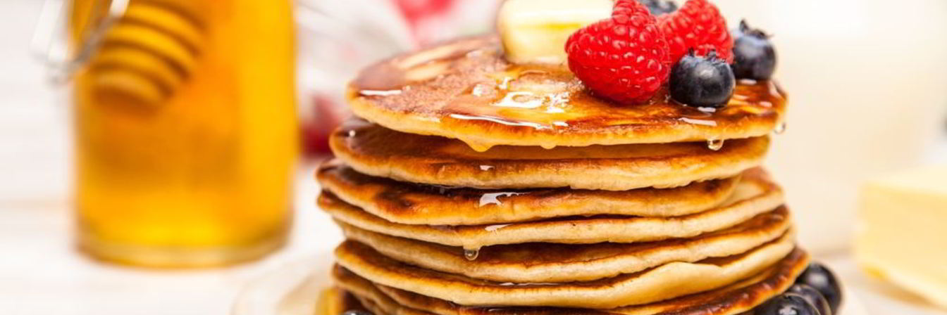 Блины на кефире пышные