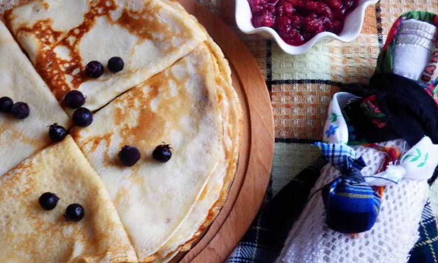 Рецепт блинов на кипятке и молоке