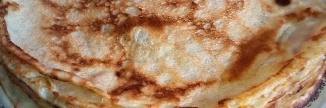 Блины на минеральной воде