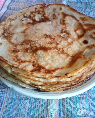 Блины на минеральной воде