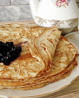 Блины на ряженке тонкие