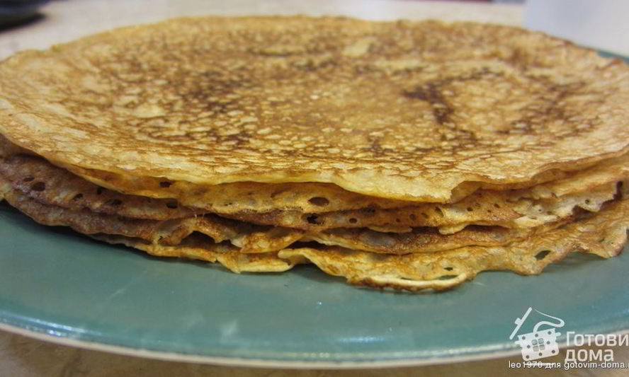 Рецепт блинов на темном пиве