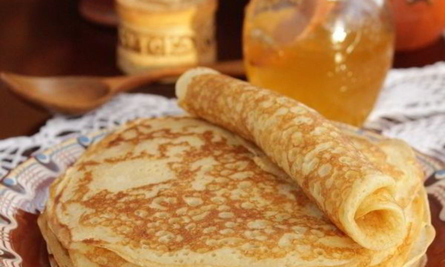 Рецепт блинов на топленом молоке