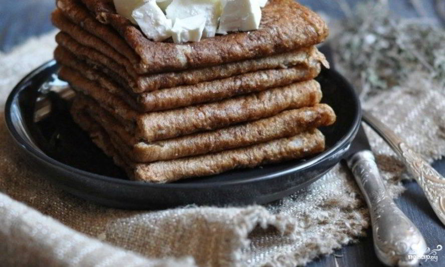 Рецепт блинов ржаных постных