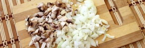 блины с грибным припеком