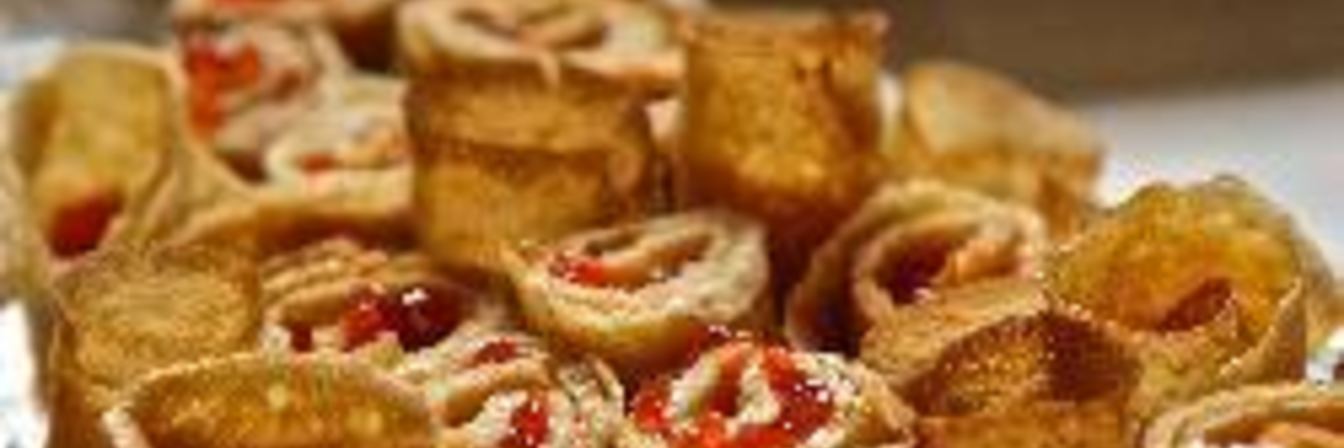 Блины с красной икрой