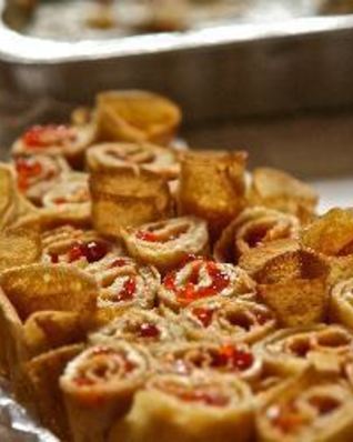 Блины с красной икрой