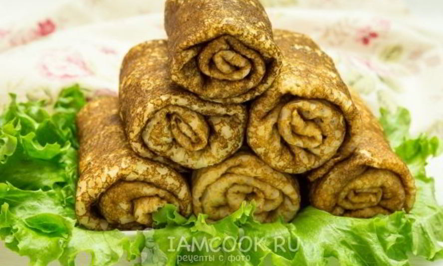 Рецепт блинов с луком и яйцом