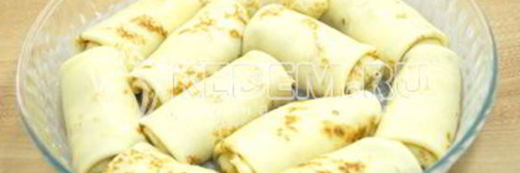 блины с мясом и рисом