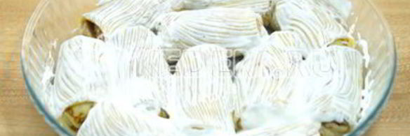 блины с мясом и рисом