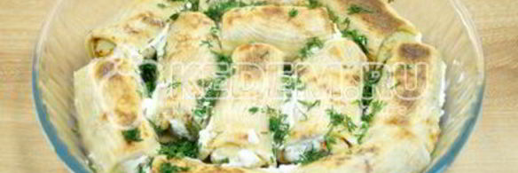 блины с мясом и рисом