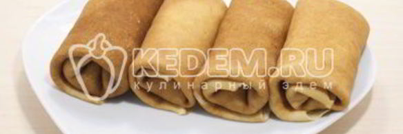 блины с рыбой