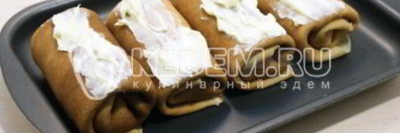 блины с рыбой