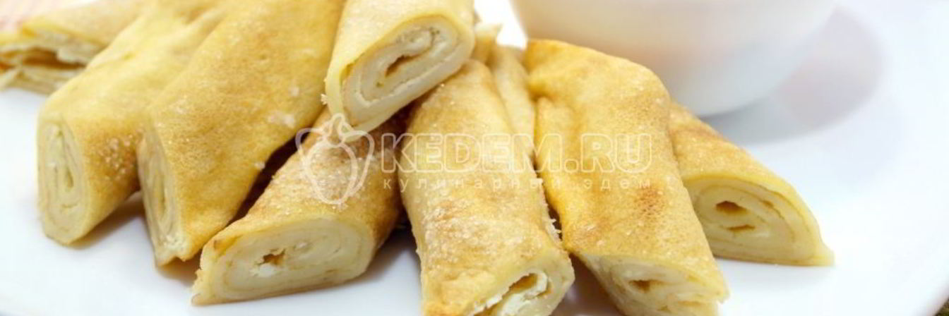 Блины с творогом Сливочные