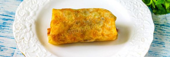 блины с яблоками внутри