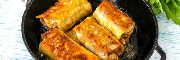 блины с яблоками внутри