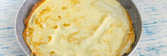 блины с яблоками внутри