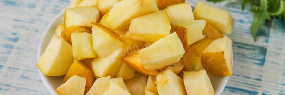 блины с яблоками внутри