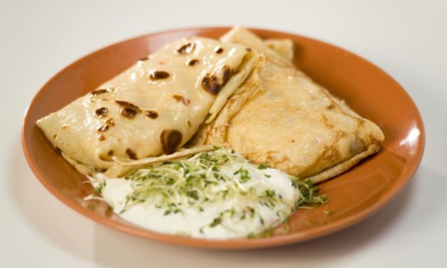 Рецепт блинов с яичной начинкой