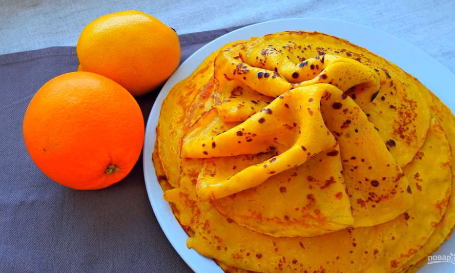 Рецепт блинов тыквенных
