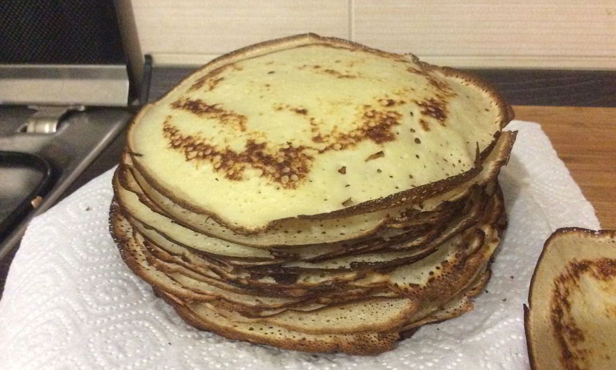 Рецепт быстрых тонких блинов