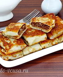 Блины с курицей