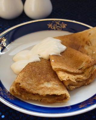 Диетические блины из овсяных хлопьев