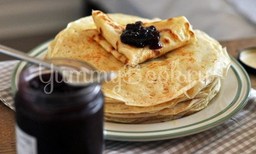 Рецепт дрожжевых блинов на воде